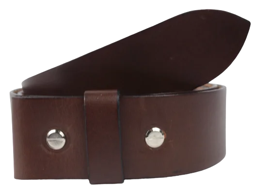 1.75 Inch (45mm) Chestnut Belt Strap for Removable Buckles Chicago Screws