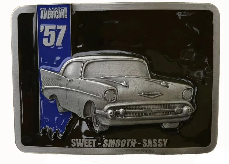 American 57 Car Belt Buckle