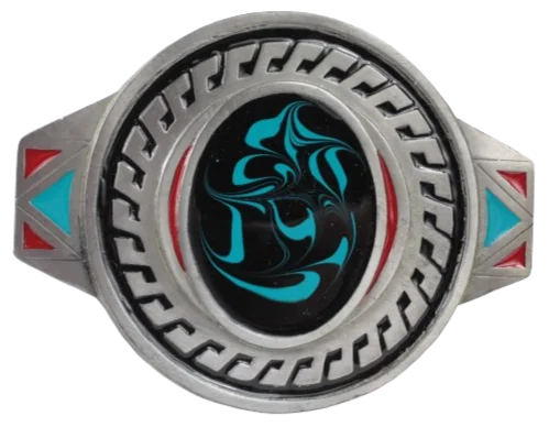 Aztec Round Design Belt Buckle