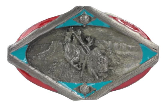 Buffalo Hunt Belt Buckle