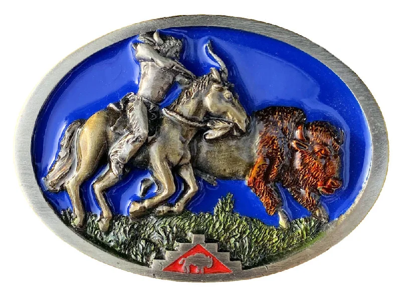 Buffalo on Indian Belt Buckle