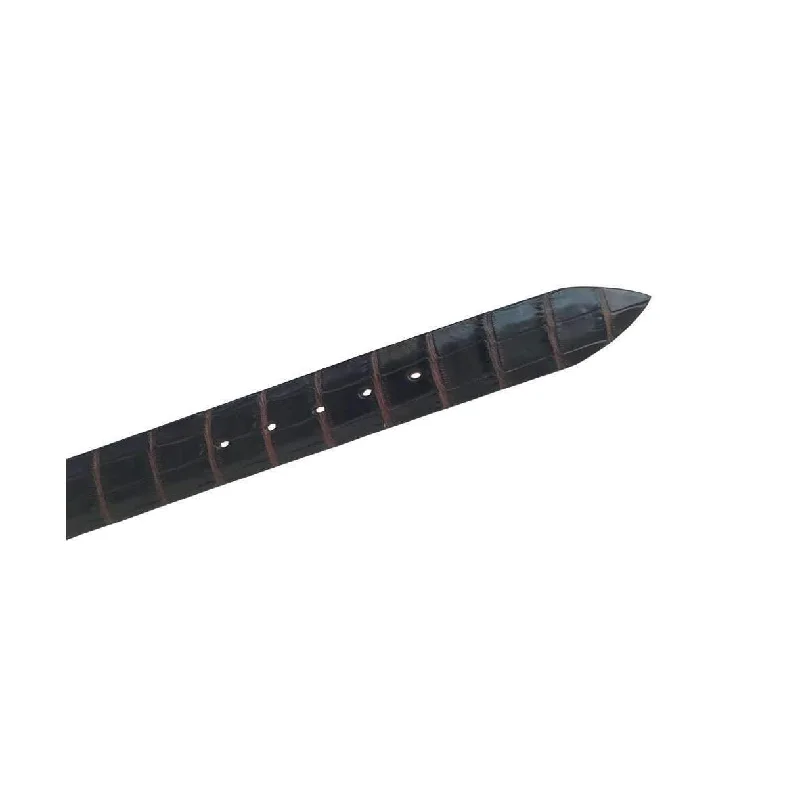 Designer Belt Strap - Multi Brown Croc Straight