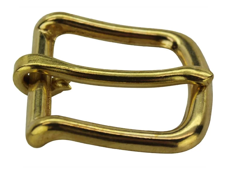 Solid Brass Lincoln Buckle for Leather Belts