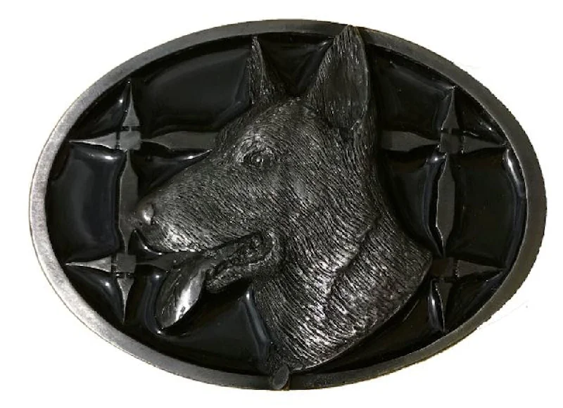 German Shepherd Black Belt Buckle