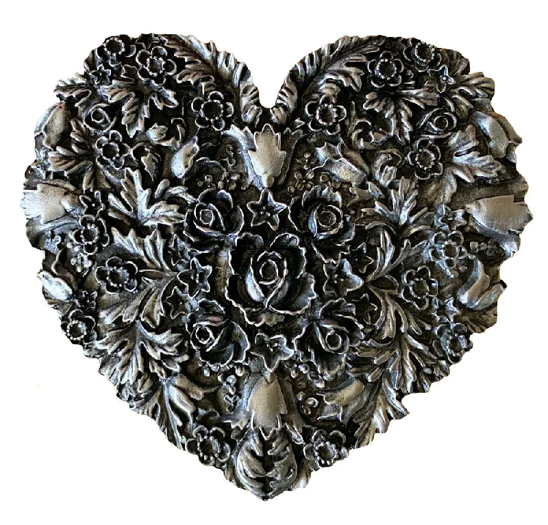 Hearts Flowers Belt Buckle