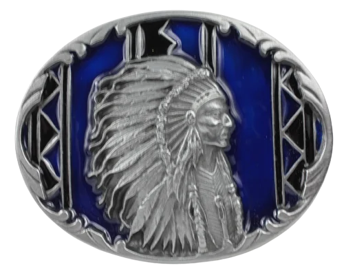 Indian Chief Belt Buckle