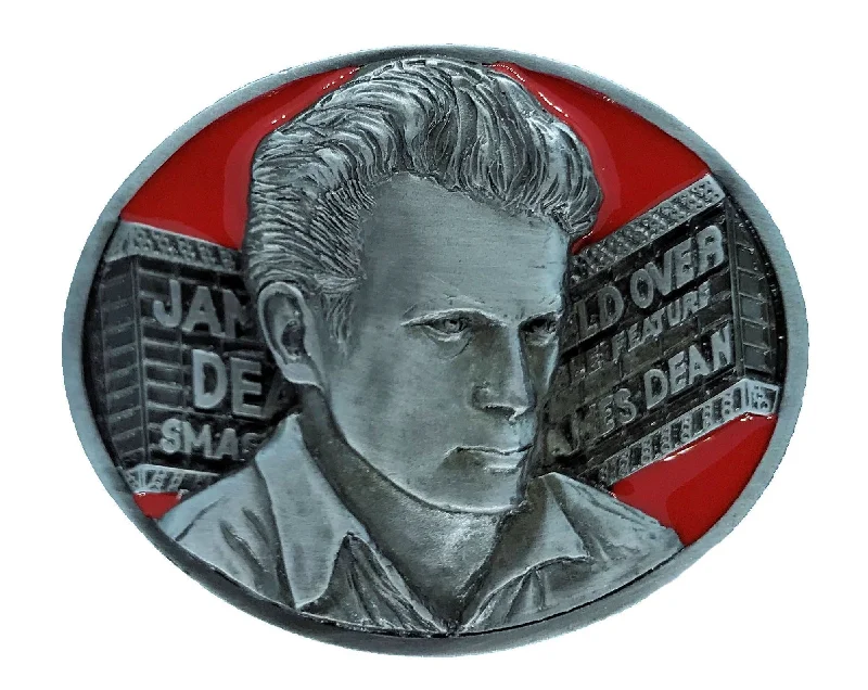 James Dean Marquee Red Belt Buckle