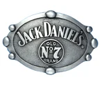 Licensed Jack Daniels Old No.7 Pewter Belt Buckle