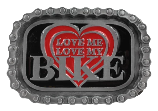 Love Me Love My Bike Belt Buckle