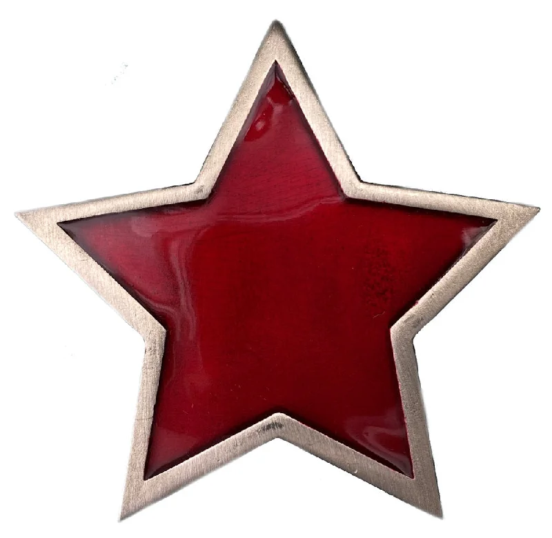 Red Star Belt Buckle