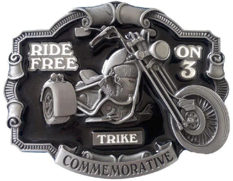 Ride Free on 3 Belt Buckle