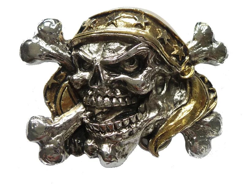 Skull Bandit Belt Buckle