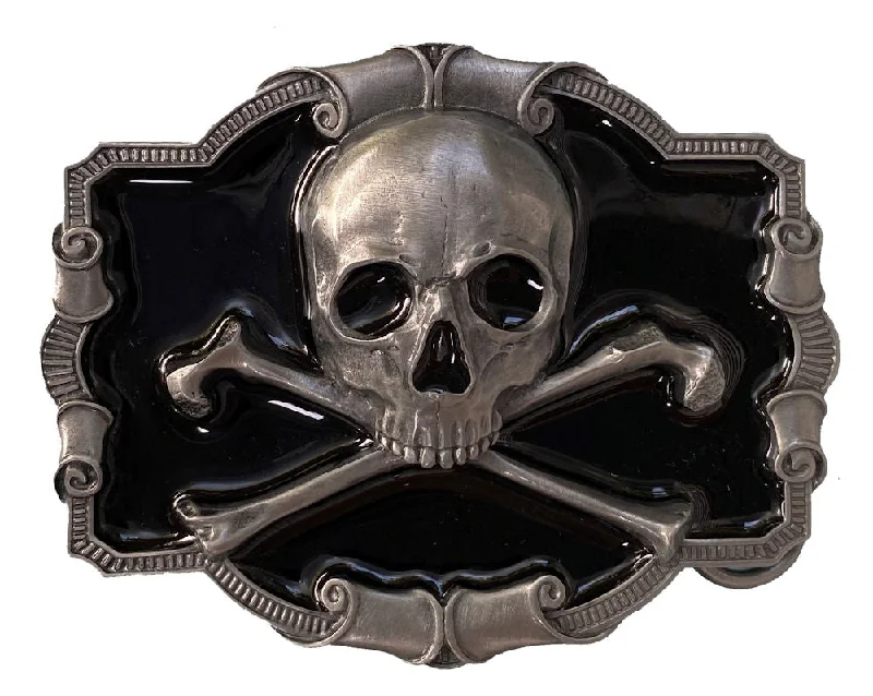 Skull and Crossbones Belt Buckle