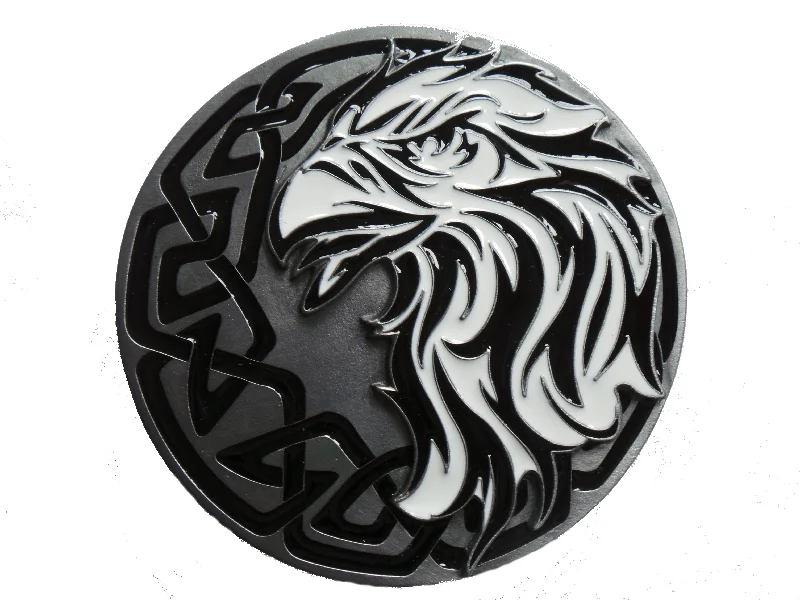 Tribal Eagle Head Side View Belt Buckle