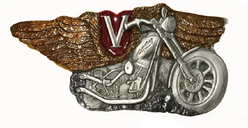 V Twin Motorcycle Belt Buckle