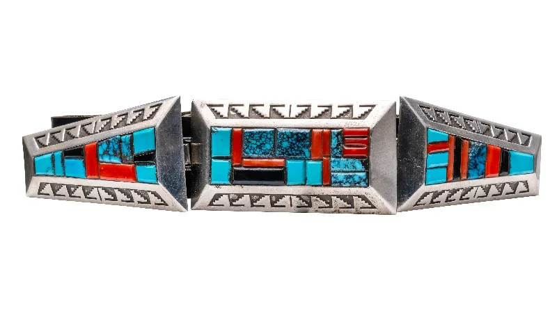 Multi-Stone Three Piece Belt | Alvin Begay & Lulu Begay