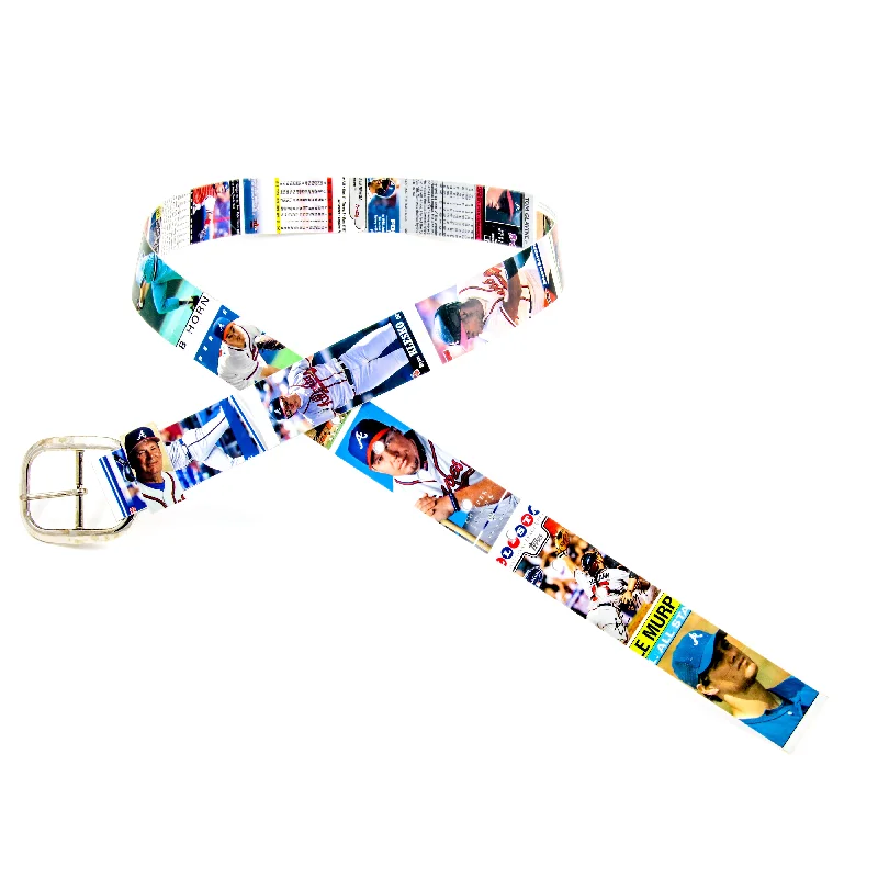 Atlanta Braves Baseball Card Belt