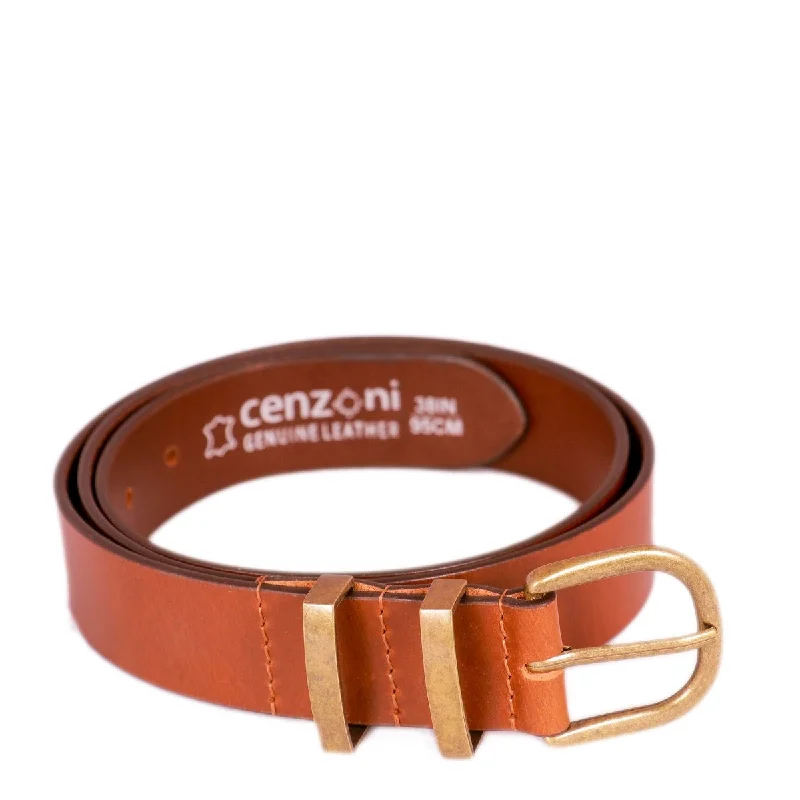 Double Metal Loop Leather Belt - BOP1.5M(N)