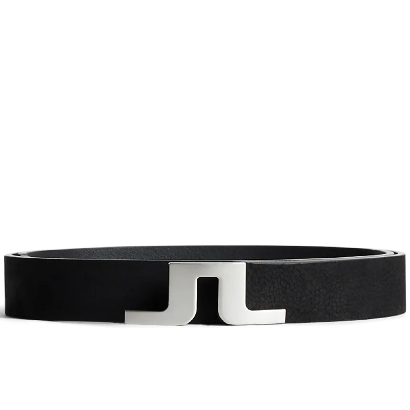 Bridger Nubuck Leather Belt Black - AW24