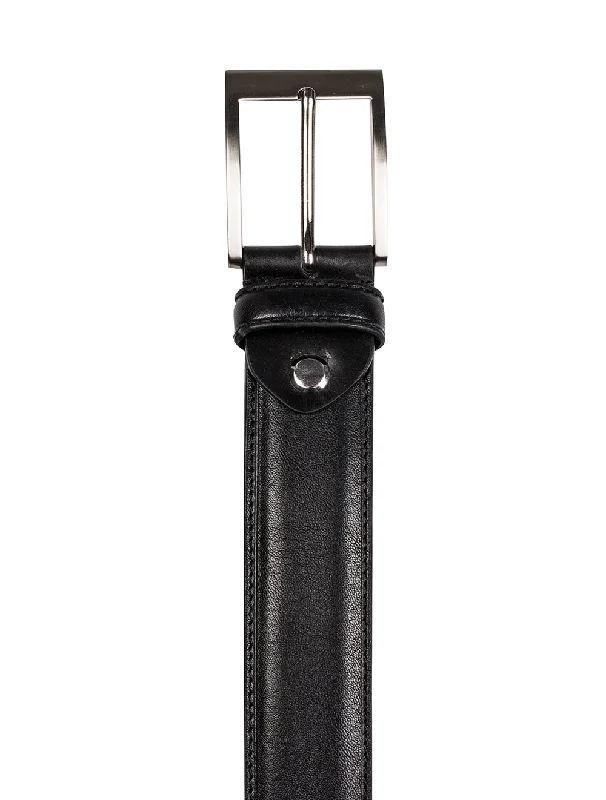 LINDENMANN Leather Belt Black