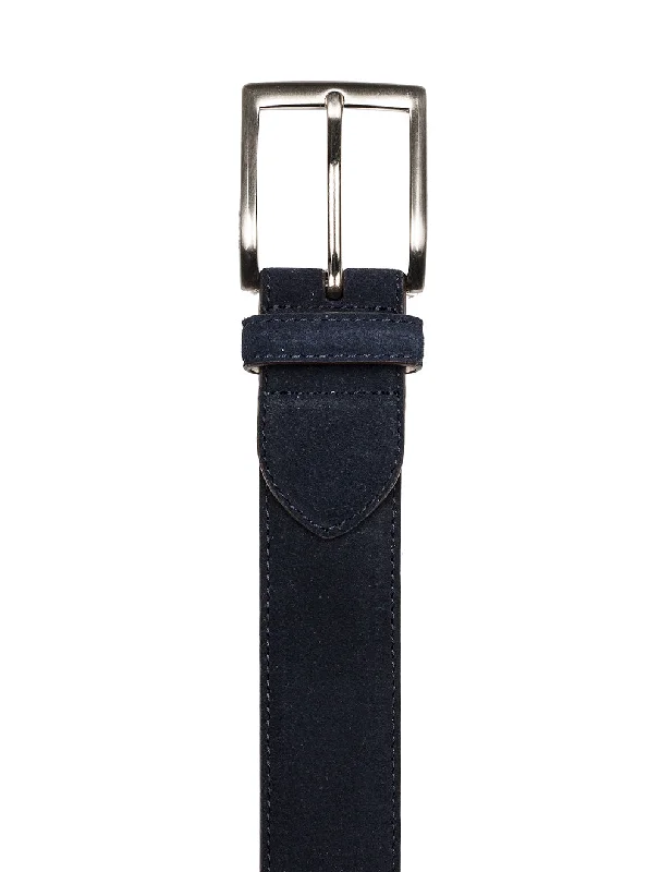 Suede Belt Navy