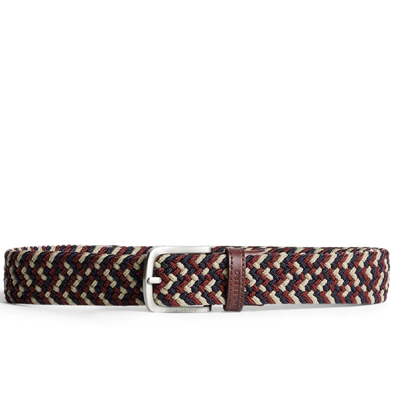 Bubba Braided Elastic Belt Cabernet - AW24