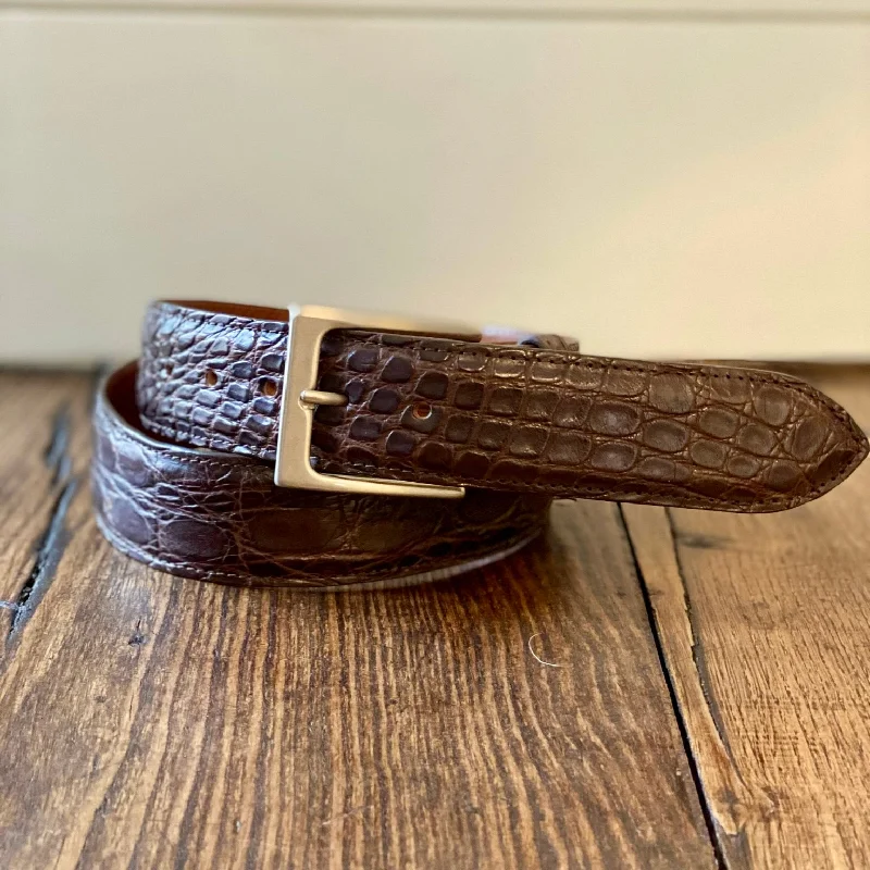 Full Skin Belt, Dark Brown Matte