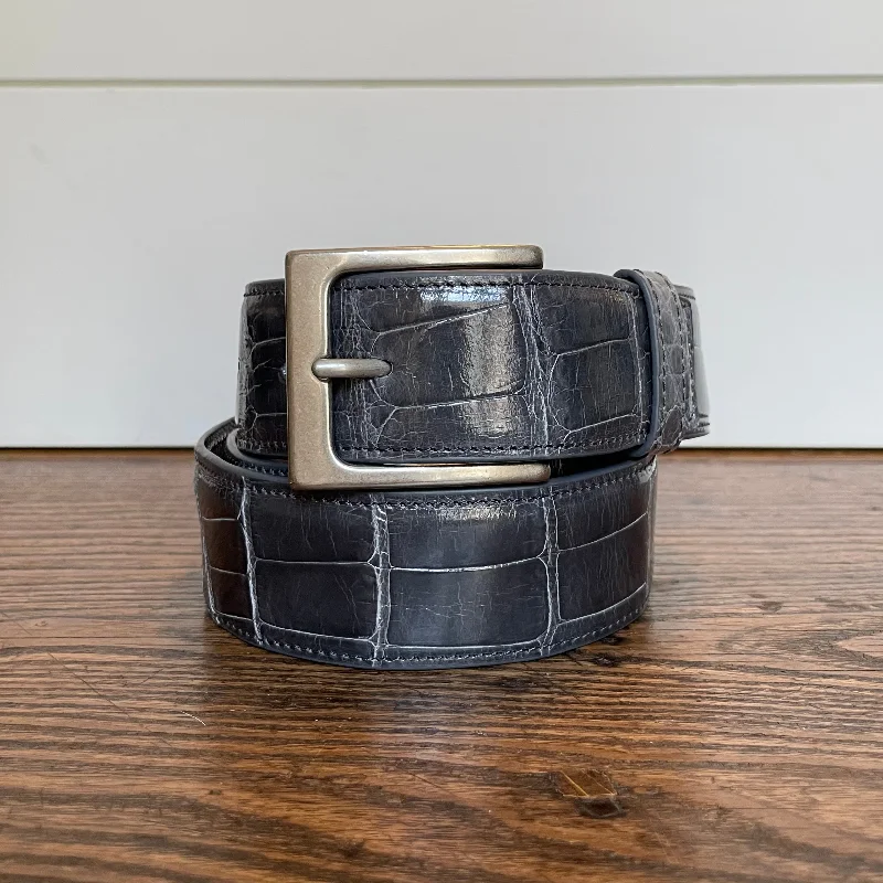 Full Skin Belt, Dark Grey Glazed