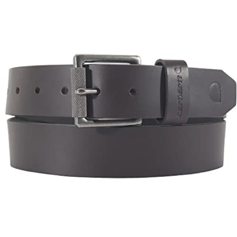 Carhartt Men's Bridle Leather Roller Buckle 1.5" Belt