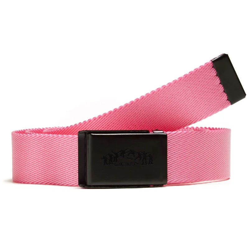 CCS Black Kickflip Buckle Belt - Pink