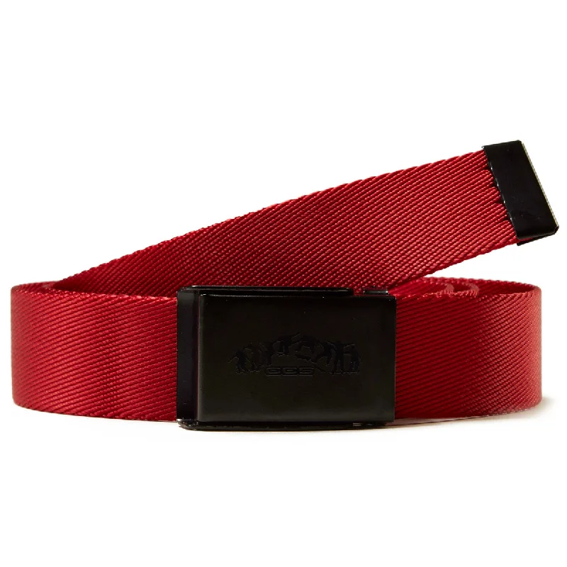 CCS Black Kickflip Buckle Belt - Red