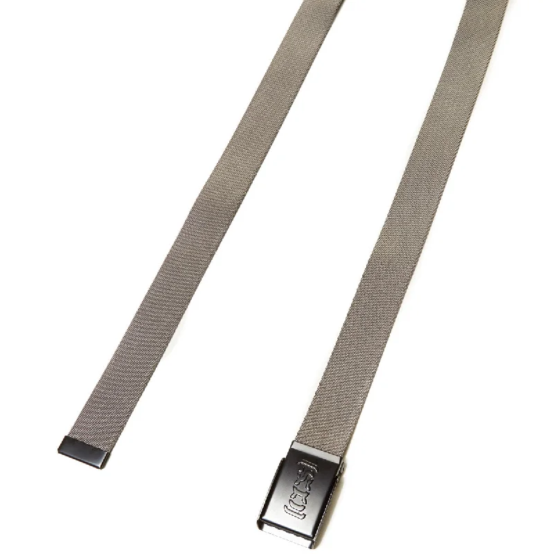 CCS Black Logo Buckle Belt - Grey