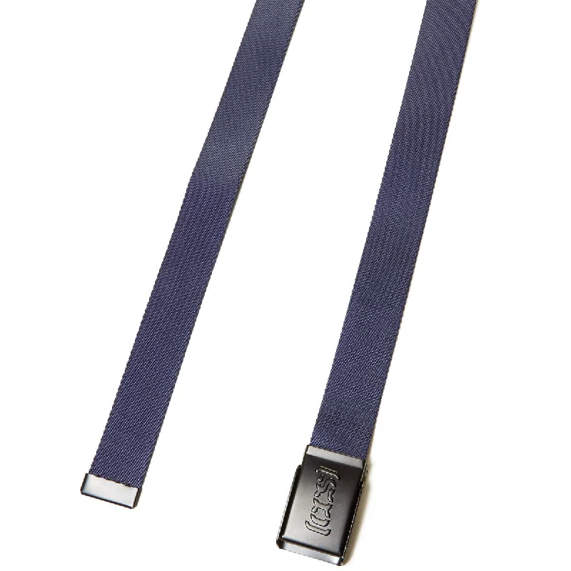 CCS Black Logo Buckle Belt - Navy