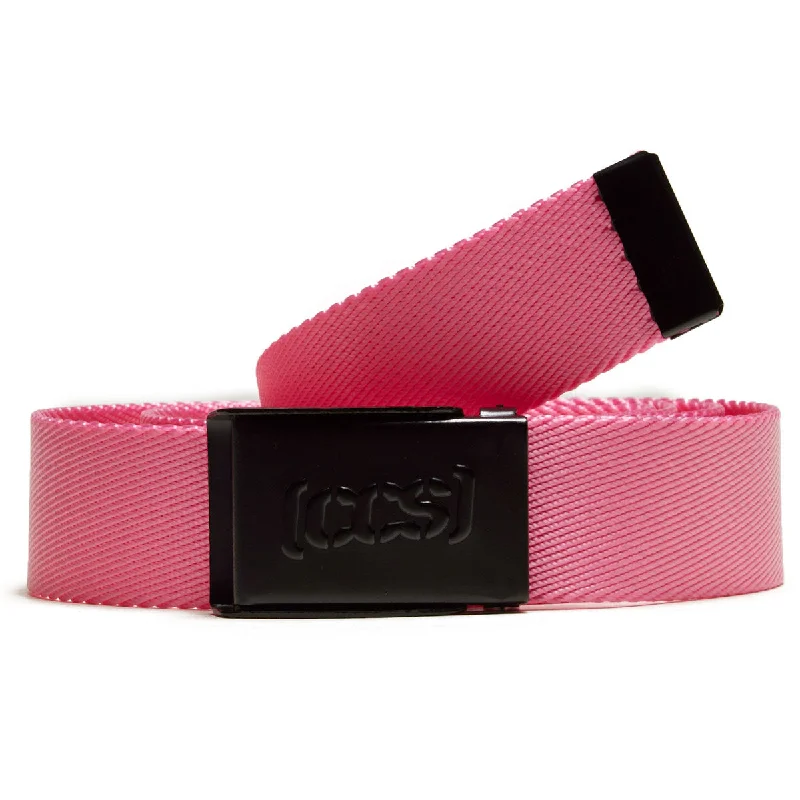 CCS Black Logo Buckle Belt - Pink