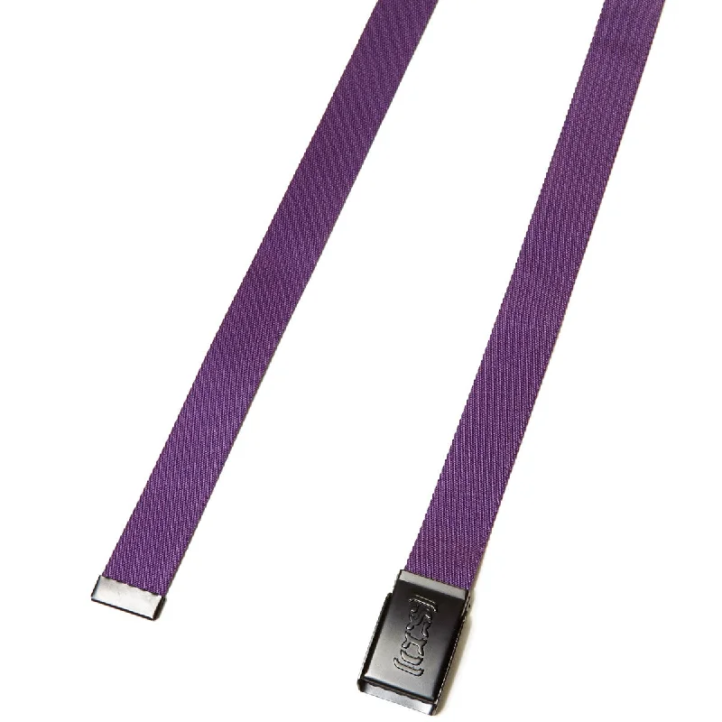 CCS Black Logo Buckle Belt - Purple