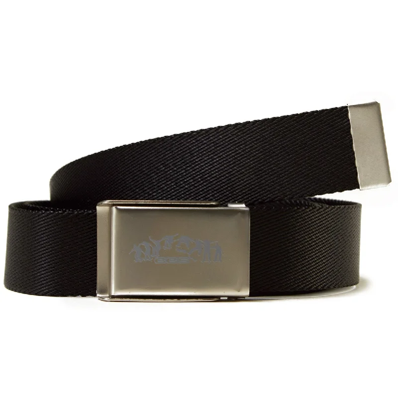 CCS Silver Kickflip Buckle Belt - Black