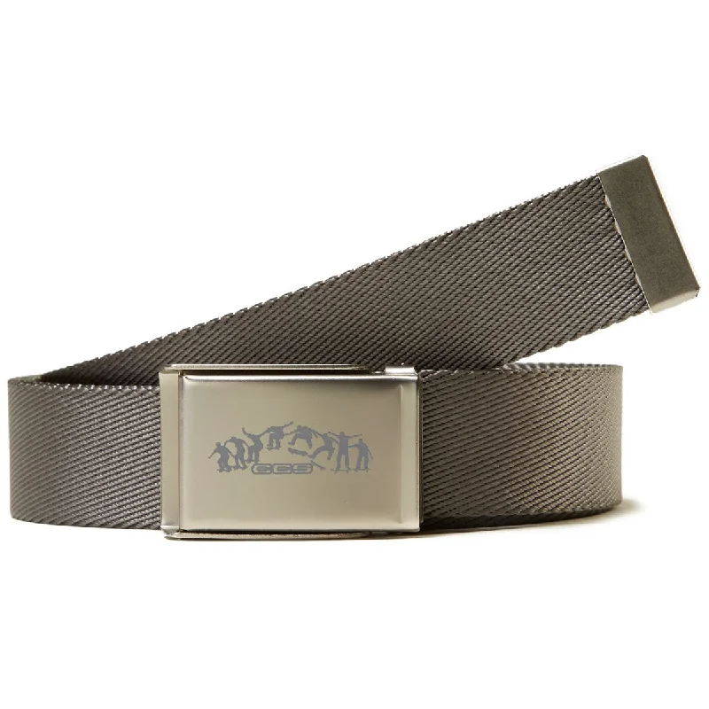 CCS Silver Kickflip Buckle Belt - Grey