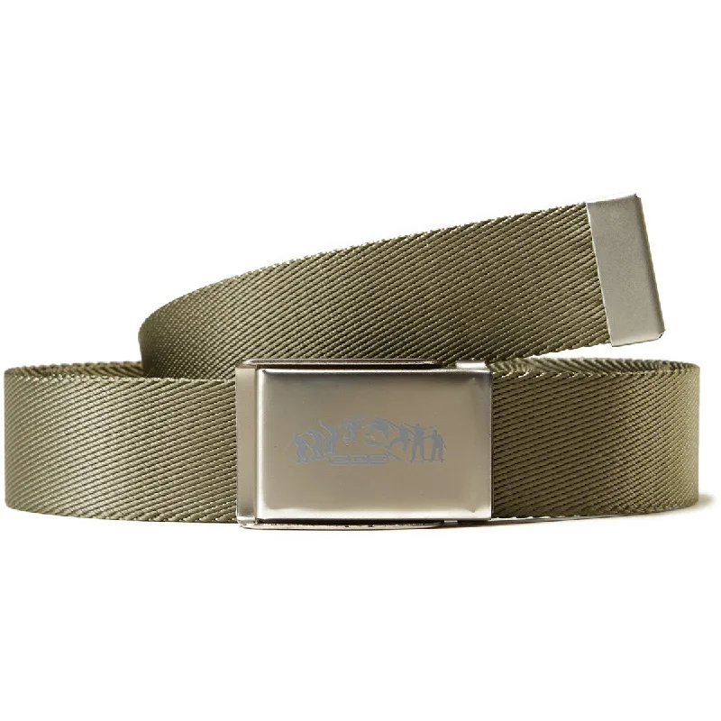 CCS Silver Kickflip Buckle Belt - Olive