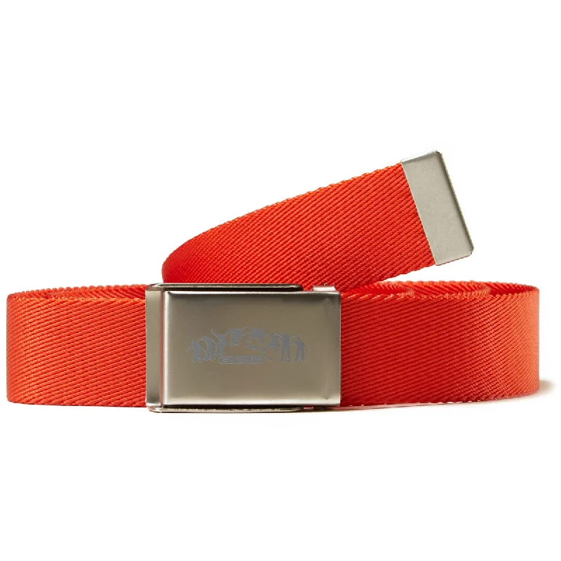 CCS Silver Kickflip Buckle Belt - Orange