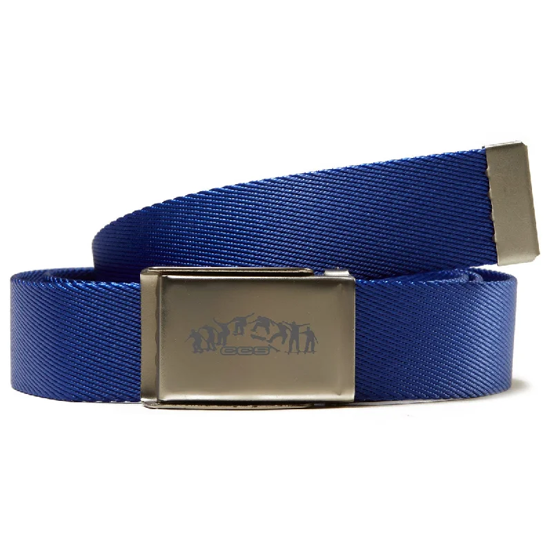 CCS Silver Kickflip Buckle Belt - Royal Blue