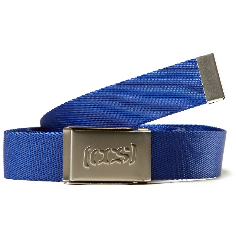 CCS Silver Logo Buckle Belt - Royal Blue