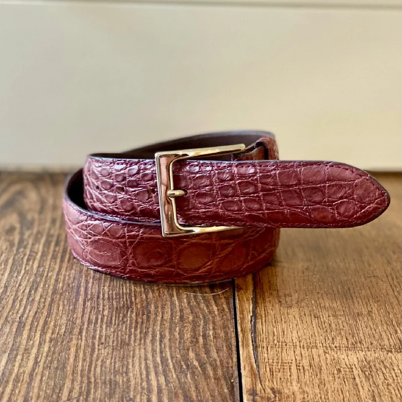 Full Skin Belt, Burgundy Matte