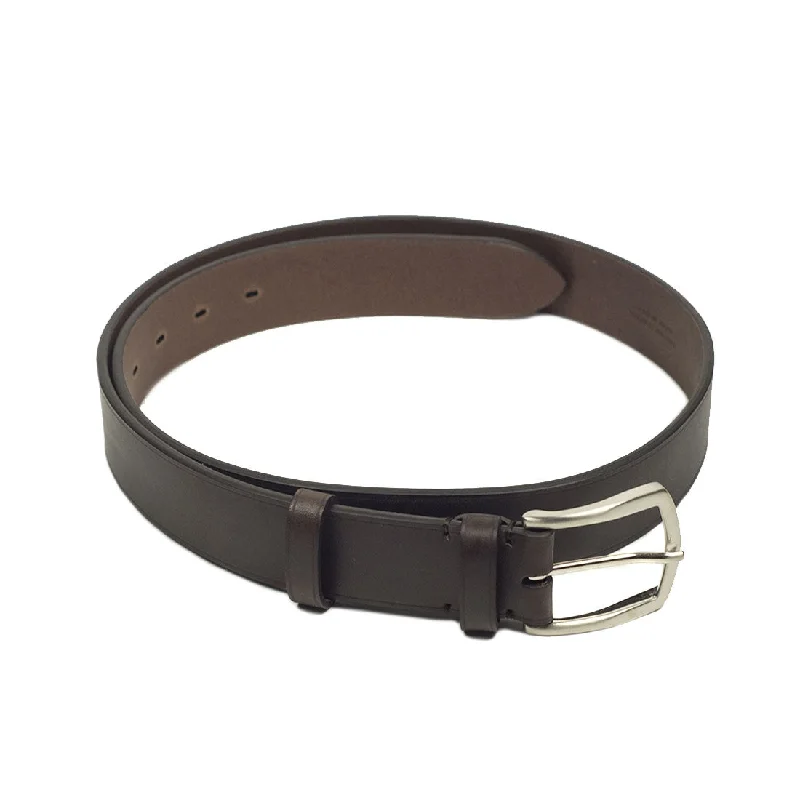 Dark Brown calf Olimpo casual belt