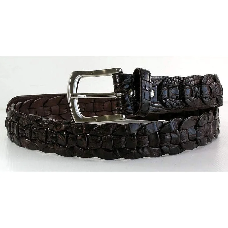 Dark Brown Crocodile Belt