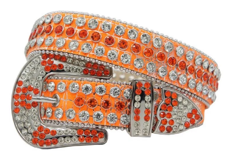 DNA Belts-Orange/Silver