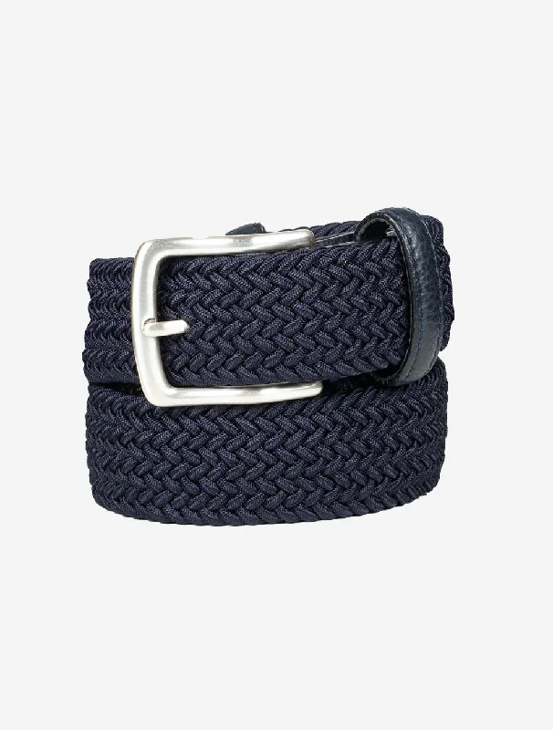 Solid Weave Belt Navy