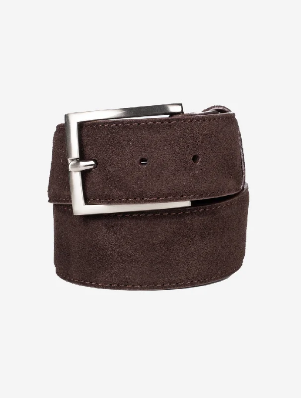 Suede Belt Chocolate