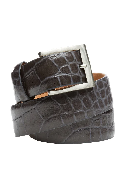 Embossed Crocodile Belt