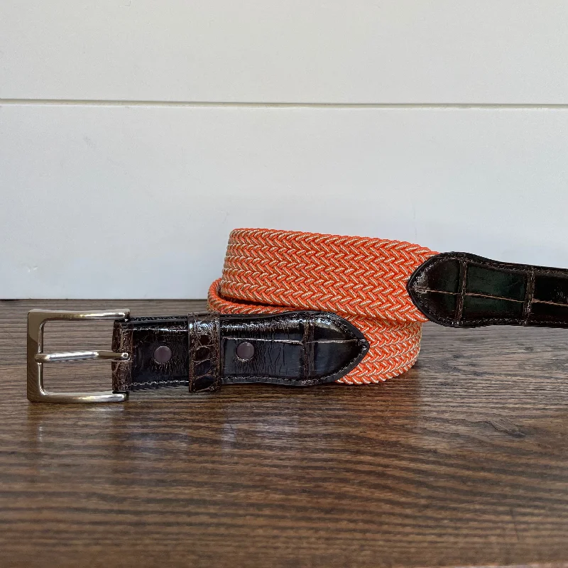 The Stretch Belt, Orange & White