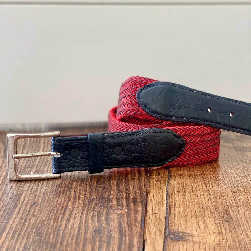 The Stretch Belt, Red & Black